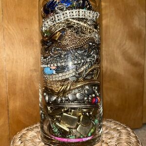 Mystery Jewelry Jar! Variety of Gold, Silver, & colored new & vintage pieces!
